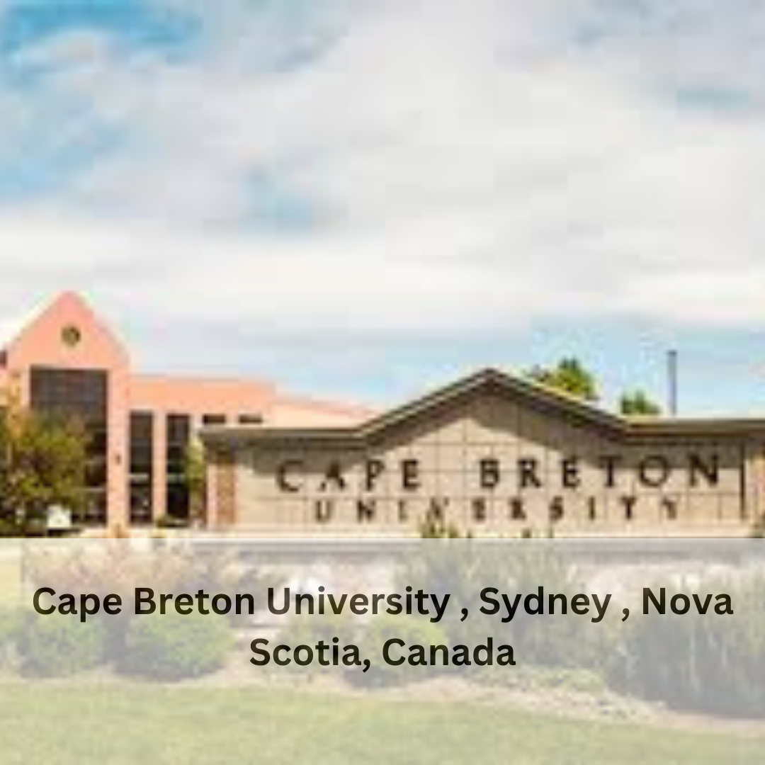 Cape Breton University , Sydney , Nova Scotia, Canada